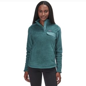 Patagonia xs teal fleece jacket